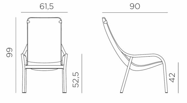 Лаунж-кресло пластиковое Net Lounge коралловый 615х900х990 мм Лаунж-кресло пластиковое Net Lounge коралловый 615х900х990 мм
