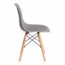 Стул CINDY (EAMES) (mod. 1801) дерево бук/металл/сиденье пластик, 45x51x82 см, Light grey (светло-серый) (Комплект из 4 шт.) Light grey (светло-серый) дерево бук/металл/сиденье пластик