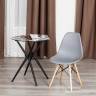 Стул CINDY (EAMES) (mod. 1801) дерево бук/металл/сиденье пластик, 45x51x82 см, Light grey (светло-серый) (Комплект из 4 шт.) Light grey (светло-серый) дерево бук/металл/сиденье пластик