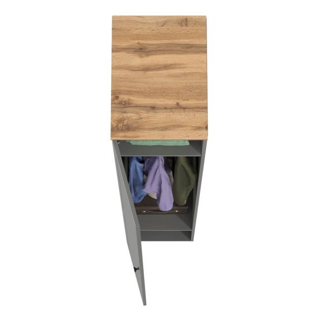 Шкаф-пенал Остин 13.225 цвет серый графит/дуб крафт золотой Шкаф-пенал Остин 13.225 цвет серый графит/дуб крафт золотой