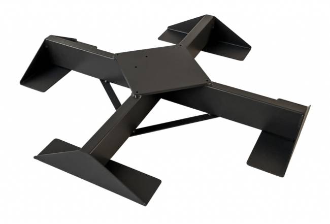 Зонт профессиональный телескопический 4х4 м Capri Dark антрацит, слоновая кость 4000х4000 мм