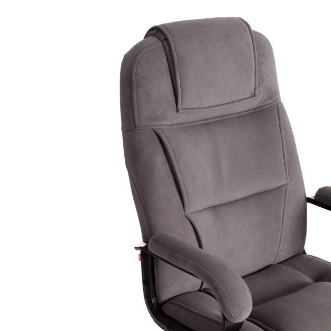 Кресло BERGAMO хром (22) флок , серый, 29 серый флок