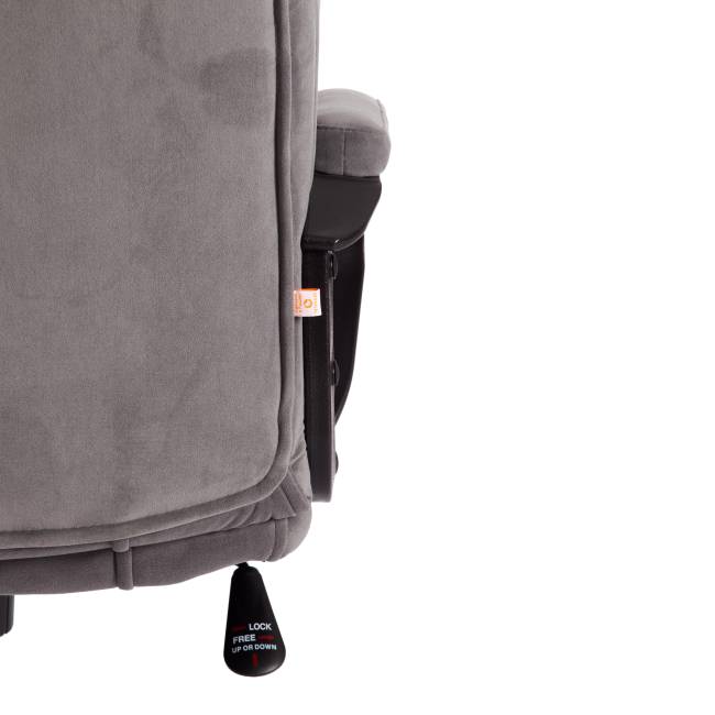 Кресло BERGAMO хром (22) флок , серый, 29 серый флок