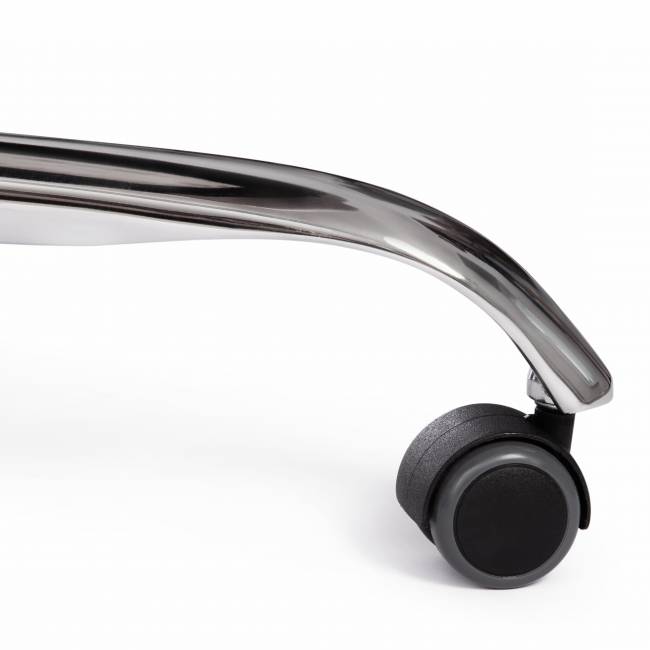 Кресло BERGAMO хром (22) флок , серый, 29 серый флок