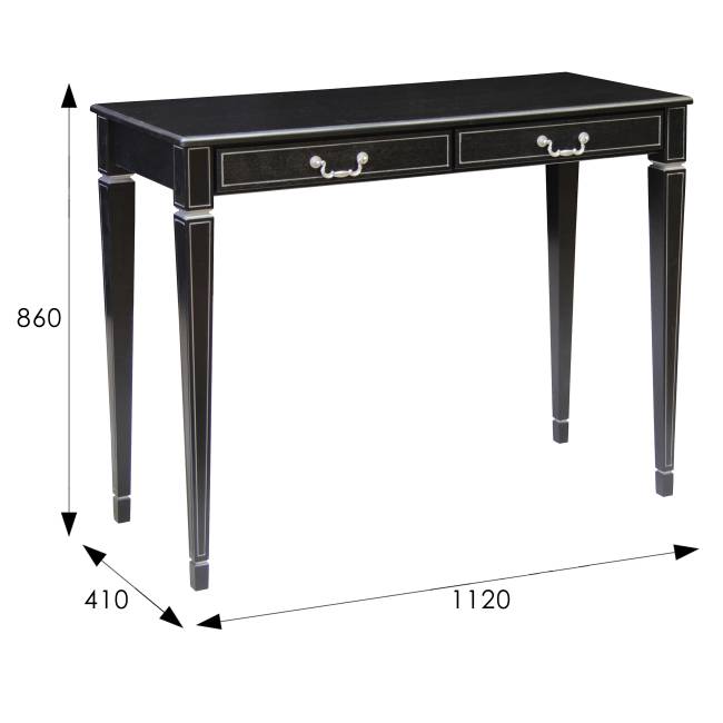 Консоль Васко В 91Н венге/серебро