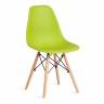 Стул CINDY (EAMES) (mod. 1801) дерево бук/металл/сиденье пластик, 45x51x82 см, Olive (оливковый)  (Комплект из 4 шт.) Olive (оливковый) дерево бук/металл/сиденье пластик