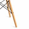 Стул CINDY (EAMES) (mod. 1801) дерево бук/металл/сиденье пластик, 45x51x82 см, Olive (оливковый)  (Комплект из 4 шт.) Olive (оливковый) дерево бук/металл/сиденье пластик