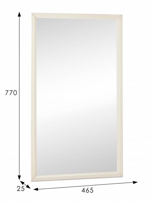 Зеркало настенное Артемида слоновая кость 77 см х 46, 5 см Зеркало настенное Артемида слоновая кость 77 см х 46, 5 см