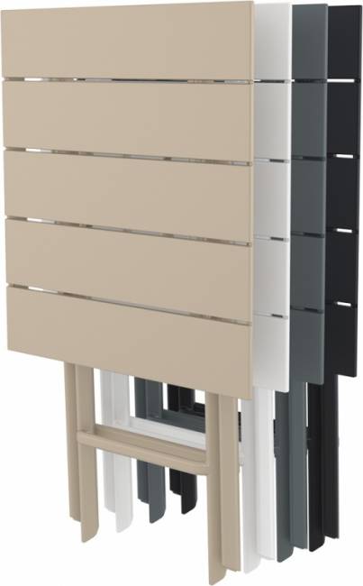 Стол пластиковый складной Helen Folding Table 60 черный 600х600х740 мм