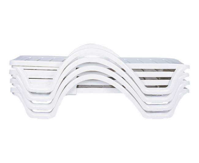 Шезлонг-лежак пластиковый Havana тик 1870x540x300 мм