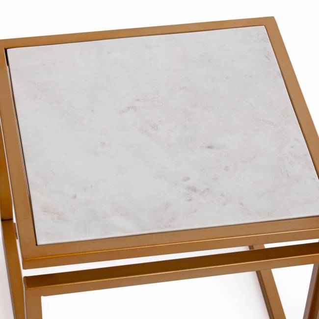 Столик кофейный Secret De Maison QUATTRO ( mod. 14153 ) алюминиевый сплав/мрамор, 41*41*41 см, золотой/белый мрамор золотой/белый мрамор алюминиевый сплав/мрамор Столик кофейный Secret De Maison QUATTRO ( mod. 14153 ) алюминиевый сплав/мрамор, 41*41*41 см, золотой/белый мрамор золотой/белый мрамор алюминиевый сплав/мрамор