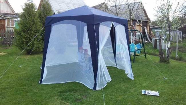 Садовый тент шатер GREEN GLADE 10061 синий Садовый тент шатер GREEN GLADE 10061 синий