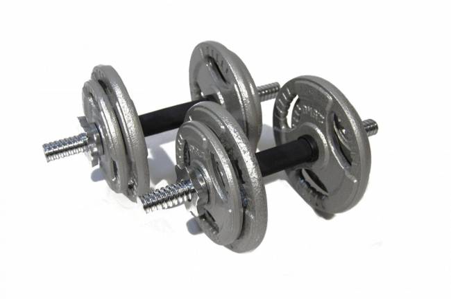 Набор гантелей металлических "Хаммертон Atlas Sport", 2x9,5 кг