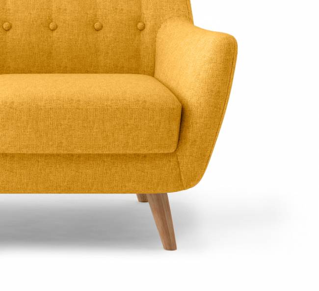 Диван Picasso двухместный горчичный, рогожка Диван Picasso двухместный горчичный, рогожка