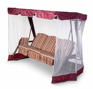 Тент-крыша + москитная сетка Барышня 247х170х185, бордовый