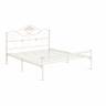 Кровать Federica (mod. AT-881) дерево гевея/металл, 160*200 (Queen bed), Белый (butter white) Белый (butter white) дерево гевея/металл