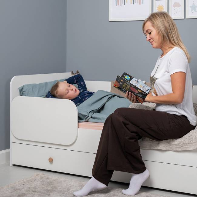 Бортик универсальный для кровати Джастин 17.51 цвет белый шагрень