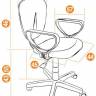 Кресло офисное из ткани TetChair CH 413 (brown)