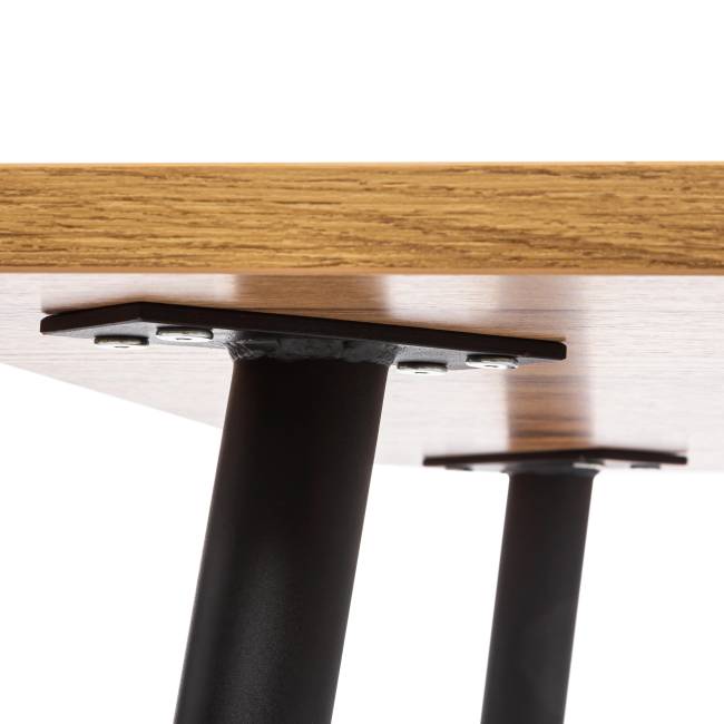 Стол PLUTO ЛДСП/металл, 120x80x77 см, Дуб вотан/Черный Дуб вотан/Черный ЛДСП/металл Стол PLUTO ЛДСП/металл, 120x80x77 см, Дуб вотан/Черный Дуб вотан/Черный ЛДСП/металл