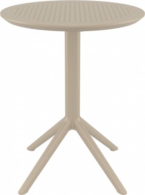 Стол пластиковый складной Sky Folding Table 60 бежевый 600х740 мм Стол пластиковый складной Sky Folding Table 60 бежевый 600х740 мм