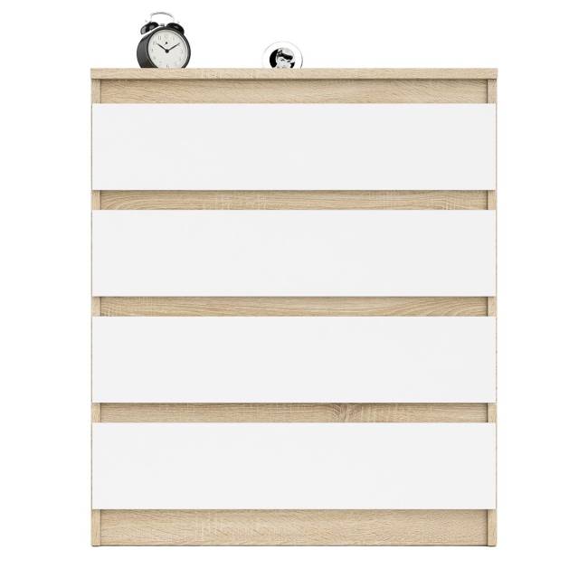 Комод четыре ящика Мори МК800.4 цвет дуб сонома/белый